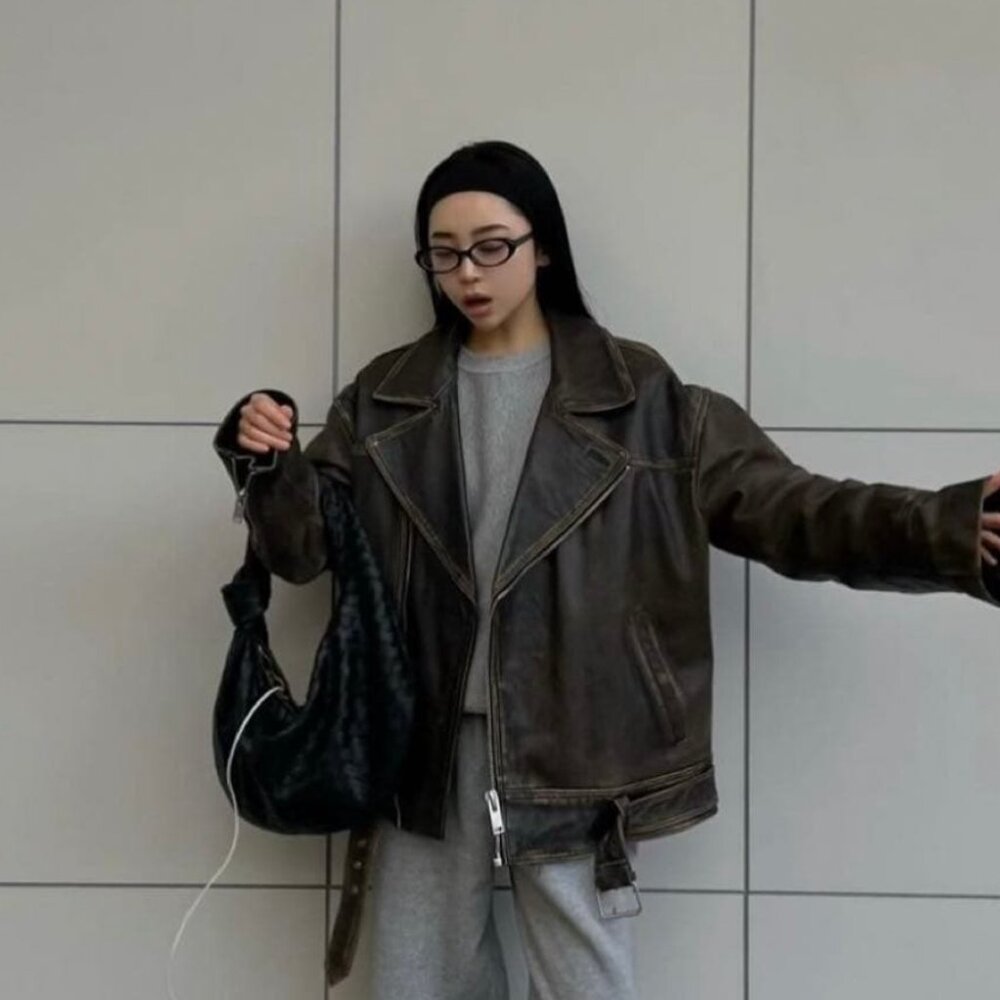 Zara Vintage Leather Jacket